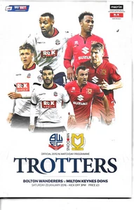 BOLTON WANDERERS V MILTON KEYNES DONS 23 JANUARY 2016 QUALITY 84 PAGES VGC - Picture 1 of 1