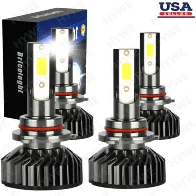 65000K LED Headlights Bulbs Hi/Lo Beam For Mercury Grand Marquis 1995 1996 1997 - Image 1 of 4