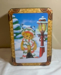 Enesco Cherished Teddies - 2000 Holiday Collectible Tin with Figure and Plush - Picture 1 of 3