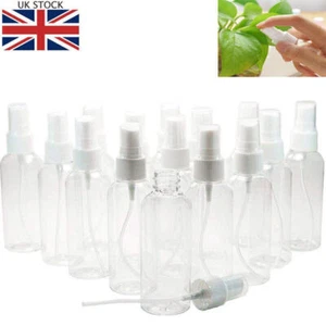 10X 30/50/100ML Clear Plastic Perfume Atomizer Empty Spray Bottle Beauty Travel - Picture 1 of 12
