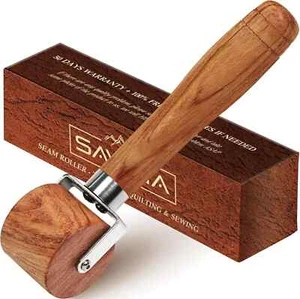 Rodillo de costura acolchado Savina, mango de madera fácil de agarrar... - Imagen 1 de 3