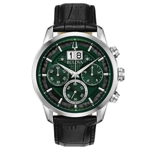 Orologio Uomo Bulova Sutton Big Date Ref 96B310 5 Anni di Garanzia - Foto 1 di 6