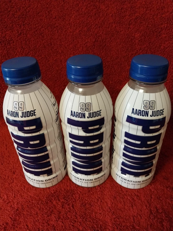 PRIME Hydration Drink #99 Aaron Judge  NY Yankees, Rare/Limited Edition Pck Of 3 - Image 1 of 1