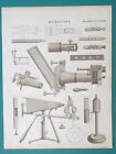 MICROSCOPES Solar Lucernal Illuminating Objects - 1820 Antique Print