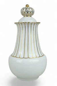 ART DECO DECKEL VASE UM 1920 - LORENZ HUTSCHENREUTER SELB - Bild 1 von 5