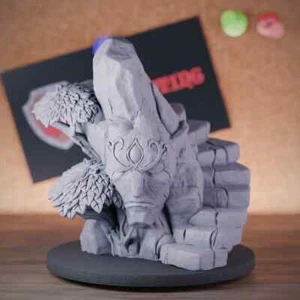 Hochelfenschrein Gelände Miniatur Diorama Mini Dungeons and Dragons 5e DnD TTRPG - Bild 1 von 8