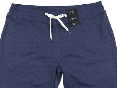 M&S Womens Marks and Spencer Blue Tapered Joggers Trousers Size 18 Leg 26.5"  zz - Image 1 of 4