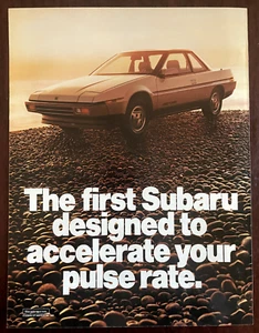 Pubblicità SUBARU 1985 2 pagine stampa d'epoca automobile - Foto 1 di 3
