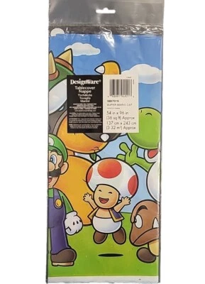 Mantel Oficial Nintendo Super Mario Cast Party 54"x96" DesignWare 2017 NUEVO Foto 1 de 2