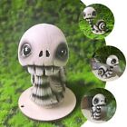 Resin Shaking Head Snail Skull Ornament Crafts Skeleton Doll  Car Dashboard