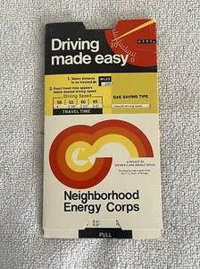 1977 DRIVING MADE EASY vintage cardboard slide rule - Picture 1 of 10