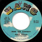 Paul Davis - Ride 'Em Cowboy / I'm The Only Sinner In Salt Lake City - K8100z