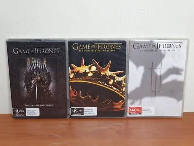 Game Of Thrones : Season 1-3 | (DVD, 2013) Reg 4 - Image 1 of 4