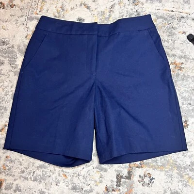 Pantalones Cortos TRINA TURK Azul Marino Preppy Frente Plano Talla 2 Foto 1 de 4