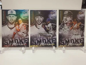 2021 Topps Fire Smoke & Mirrors Foil Lot Strasburg, Williams, Clevinger - Bild 1 von 2