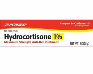 Perrigo Hydrocortisone 1% Anti Itch Ointment Cream Maximum Strength 1oz 12 Pack - Picture 1 of 3