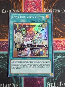 Yu-Gi-Oh! TCG Live Twin Sunny's Snitch DAMA-EN062 Super Rare 1st Edition NM - Picture 1 of 4