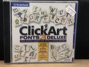 CD-ROM Click Art, Fonts Deluxe 3, plusieurs CD LIVRAISON GRATUITE, VOIR BOUTIQUE !!! - Photo 1/3