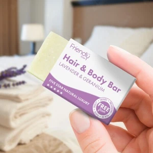 24 x FRIENDLY SOAP- MINI HAIR & BODY-LAV & GER | NATURAL | No SLS, PARABENS - Picture 1 of 3