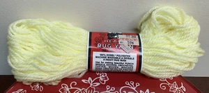 New Vintage Aunt Lydia's Heavy Rug Yarn Color Light Lt. Lt Yellow # 505 - Picture 1 of 3