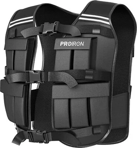 PROIRON Adjustable Weighted Vest,20 Weight Packs,with Reflective Stripe - Picture 1 of 7