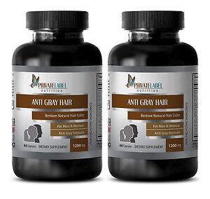 Vitamin b5 powder - ANTI GRAY HAIR FORMULA - immune support natural - 2 Bottles