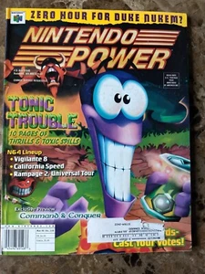 Nintendo Power Magazine Volume 118 Tonic Trouble + Rayman 2 64 Poster No Pokemon - Picture 1 of 7