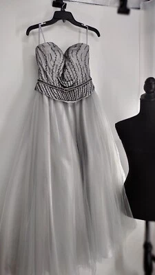 Vestido Night Moves Gris y Negro Talla 10 Foto 1 de 4