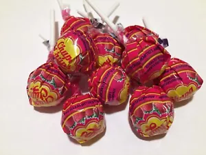 Chupa Chups Lollipops ORIGINAL STRAWBERRY & CREAMY STRAWBERRY - 20 Pack NEW - Picture 1 of 2