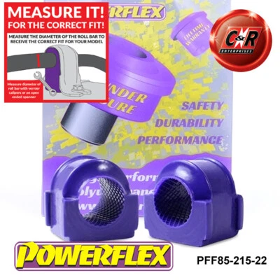 Powerflex Road Frente Arb Exterior Montajes 22mm Para VW Scirocco 73-1992 - Imagen 1 de 4