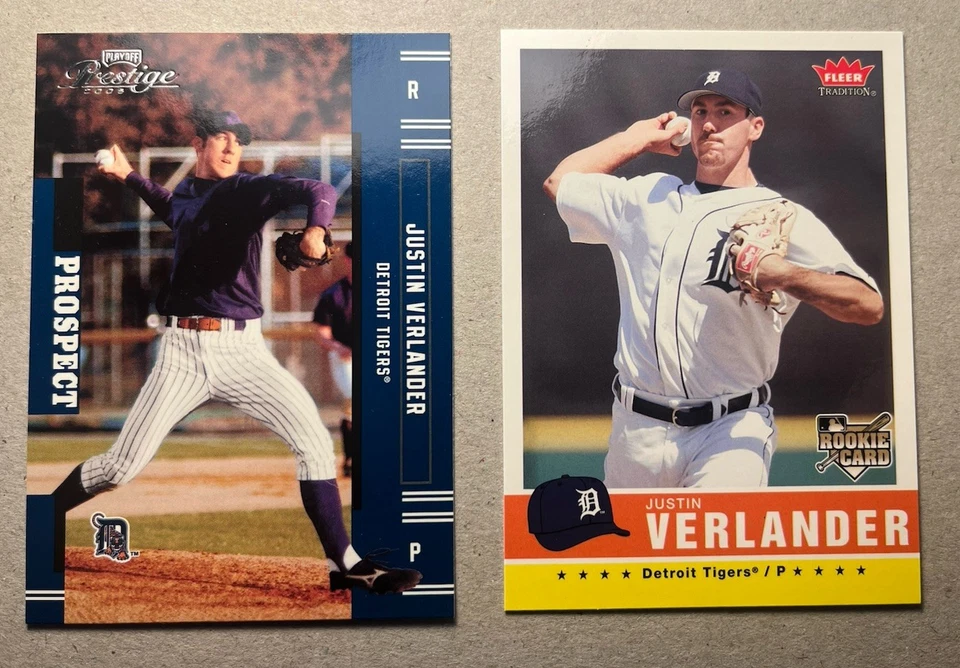 Lote de novato Playoff Prestige/Fleer Justin Verlander 2005 Foto 1 de 2