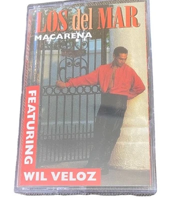 Los Del Mar Macarena Cassette Tape 1995 Canada Lime Import Promo Vtg Music - Image 1 of 4