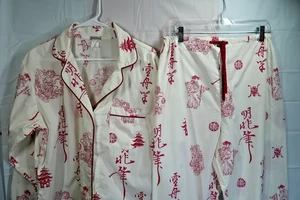 Pigiama BedHead grande (30X28) cotone biologico bottoni davanti set (LEGGI DIFETTO) morbido - Foto 1 di 13