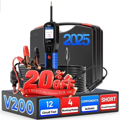 VDIAGTOOL V200 Automotive Circuit Probe Tester 12V 24V Auto Power Circuit Tool - Bild 1 von 4
