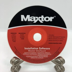 Maxtor OneTouch Installation Software CD Disk Windows Mac - Afbeelding 1 van 1