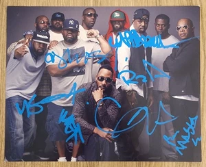 Wu-Tang Clan Signed 8x10 Photo RZA Method Man (7 Autographs) Hip Hop LEGENDS RAD - Picture 1 of 1