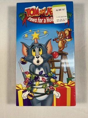 Tom And Jerry VHS Tape Paws For A Holiday - New - Sealed in Box - Image 1 of 4