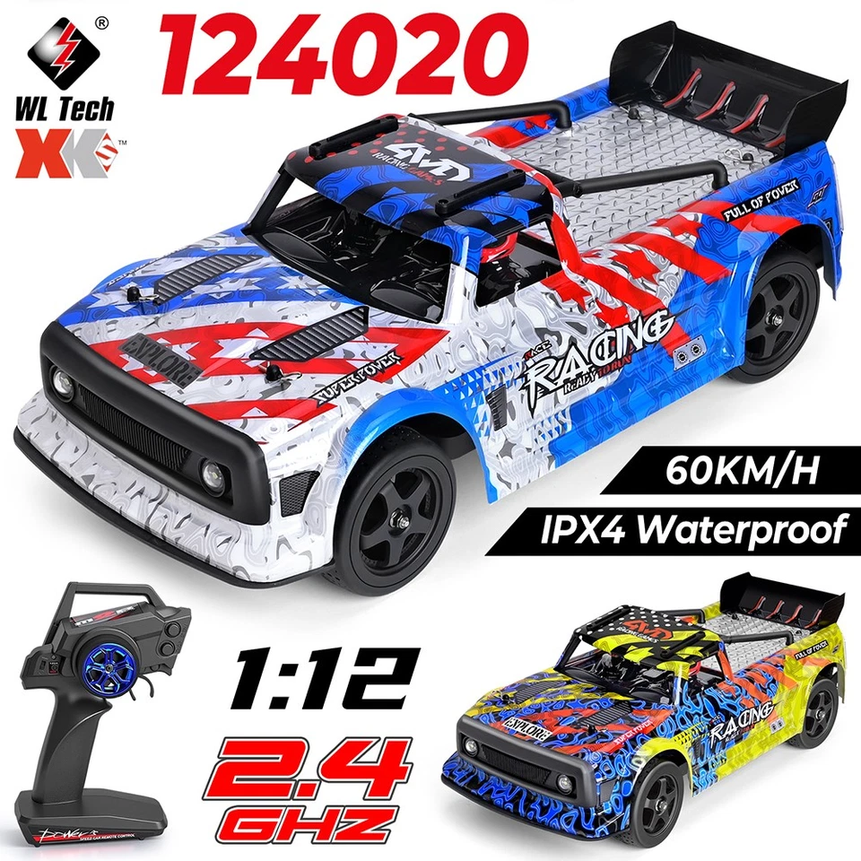 Wltoys 124020 RC Racing Car 60KM/H 4WD 2.4G Brushless Off-road Car 100M Distance - Image 1 of 4
