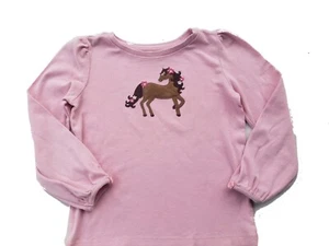 Camisa Gymboree talla 6 equesteria niña caballo rosa - Imagen 1 de 5