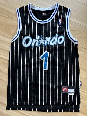 Camiseta Orlando Magic Penny Hardaway mediana para hombre Nike negra a rayas +2  Foto 1 de 4