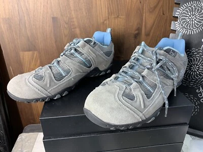 Hi-Tec Women’s 42/10 Grey Intrepid Suede Athletic Trail Adventure Hiking Shoes - Image 1 of 4