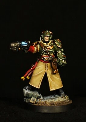 Cadian Castellan painted Warhammer 40k Shock Troops Astra Militarum Officer #1 - Image 1 of 2