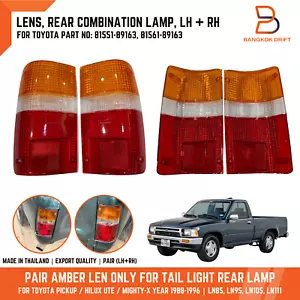 Amber Lens For Tail Lamp Rear Light Toyota Pickup 88-96 LN85 LN95 LN105 4Runner - Picture 1 of 11