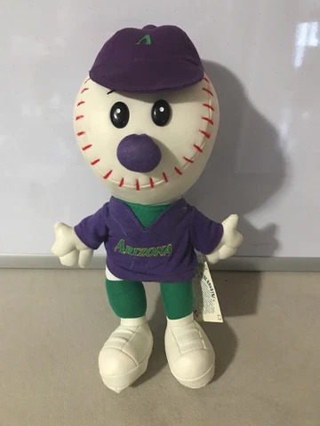 VTG Arizona Diamondbacks Plush Doll Mascot Plush 13" Baseball Man Cover