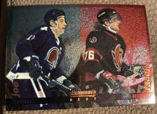 1994-95 (SENATORS) (NORDIQUES) Bowman's Best Refractors Joe Sakic /Radek Bonk