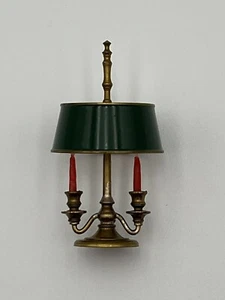 Domek dla lalek Miniaturowy 1:12 ARTISAN 2-Świece Biurko Lampa Bouillotte ALEC ROTHWELL - Zdjęcie 1 z 11