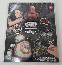 Star Wars Smiggle Scratch Art *Brand New* Stencil Sheets Activity Pages
