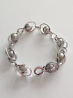 Boodles and Dunthorne 18ct white gold grey Tahitian pearls bracelet,valuation