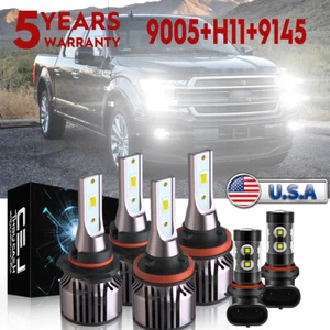 Faro LED V25 Hi-Lo + bombillas antiniebla para camioneta Ford F-150 doble cabina 2015-2023 - Imagen 1 de 21