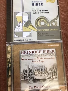 Pair Heinrich Von Biber CDs The Purcell Quartet- Sonata #6 - Picture 1 of 3